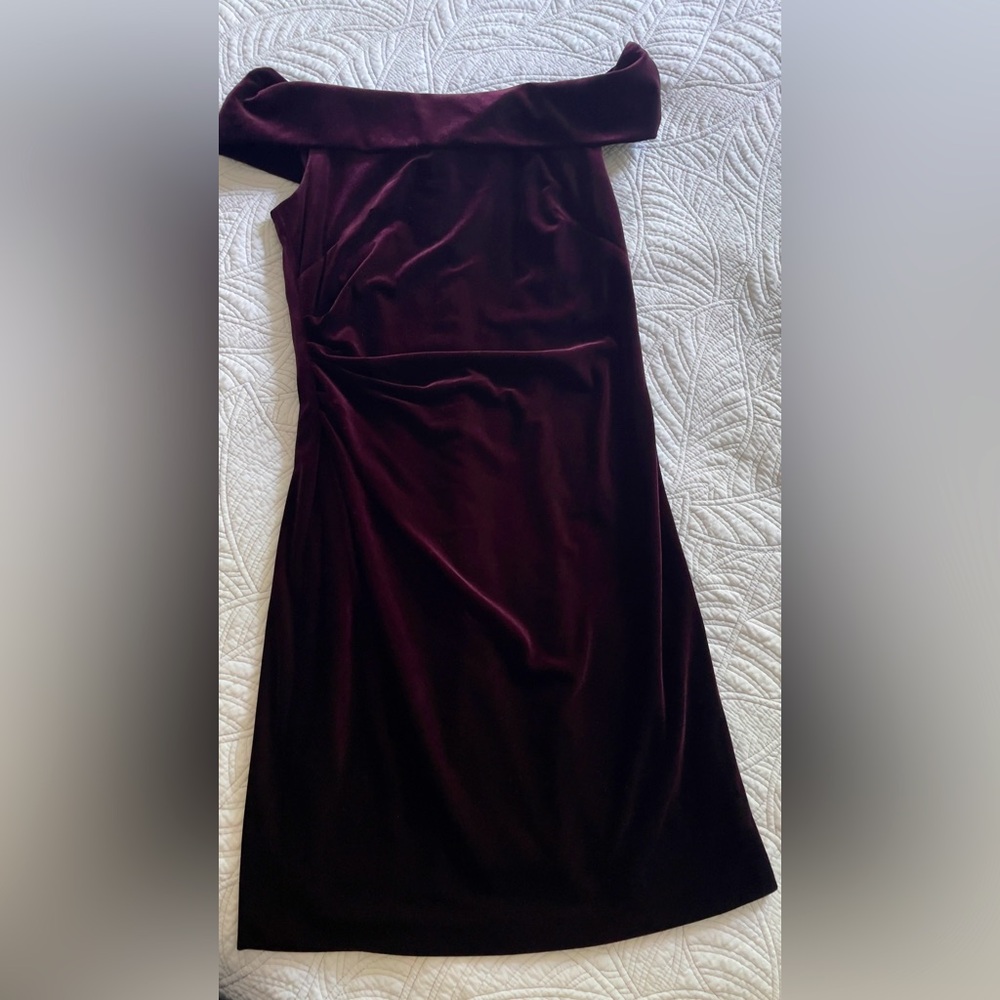 Vince Camuto Velvet purple dress